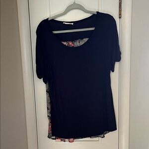 Honey Punch Black Short Sleeve Top